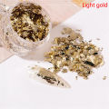 Gold Leaf Flakes Gold Foil Painting Art Nail Decor Foil Paper Resin Mold Filling. 