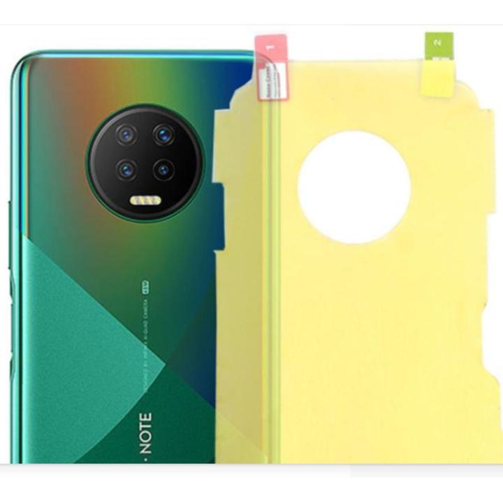 Back Jelly Protector Soft Clear Screen Guard Hydrogel TPU Film Protection For Note7 Note8i  v21e A72  Spark7 Vs1 Note 7 A20s Relmei7i Hot9Play InfinixZeroxPro OppoReno6  F17 Pro Redmi 9 A50Samsung S7Ege Zero 8 Mate10Lite