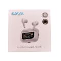 Latest 2024 Original SAIYA T80 ANC Pro 6TH Generation Touch Display TWS Airpods With ANC/ENC Editing High Bass Boosted Sound Quality Tws Bluetooth Wireless Earbuds Airpods 2 Pro For Android and IOS. 