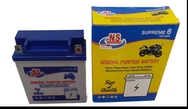 SUPREME%206%20DRY%20BATTERY%20FOR%20%20Yamaha%20YBR%20YBR%20G%20YBZ%20125%20YBDX%2012%20volt%205%20amp%20CG%20125%20SUZUKI%20110%20BATTERY%20BIKE%20MOTORCYCLE%20BATTERY%20-%20Image%203
