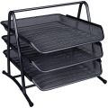 Heavy Duty Metal 3 Tier story Desktop Document Letter Tray / Office 3 Tier Heavy Duty Metal Desktop Letter Tray / File Organizer Sorter Desk Document Organizer /  Shelf Tray Magazine Holder Paper. 