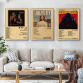 Singer Album Cover Poster Music Prints Custom Album Posters Hip Hop Vintage Room Home Decor Retro Kraft Paper Art Wall Painting. 
