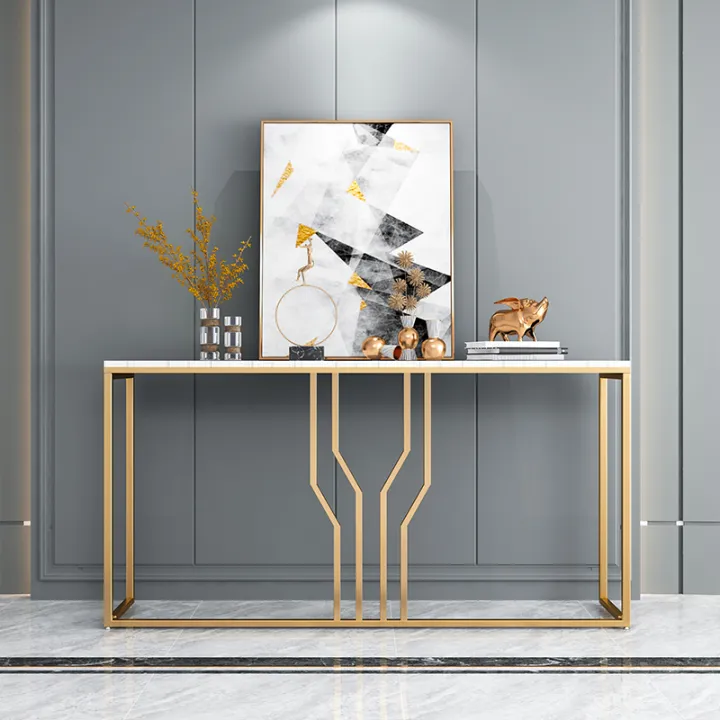 New%20stylish%20modern%20metal%20furniture%20golden%20console%20marble%20top%20console%20table%20-%20Image%202