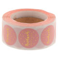 500Pcs/Roll Pink Thank You for Your Order Sticker Kraft Labels Sticker. 