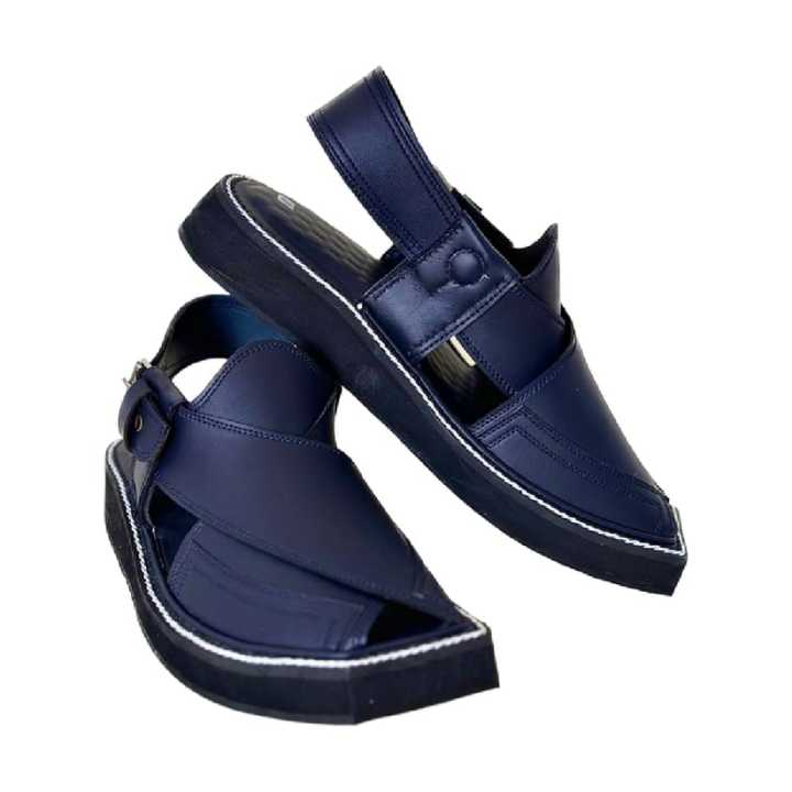 Blue Color New Design Kaptaan Chappal