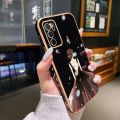 dienya For OPPO A16 Case Plating Side Edge Square New Design Fashion Princess Girl Phone Cases Pattern Silicone Casing Full Back Cover Camera Protect Shockproof Softcase. 