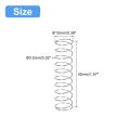 5Pcs Useful 0.5mm Wire Size Spring Steel Coil 304 Stainless Steel Silver Tone Compression Spring Telescopic Spring Shop and Home Repairs. 