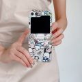 Cute Sanrio Pochacco KEROKERO KEROPPI Phone Case for Samsung Galaxy Z Flip 3 4 Z Flip 5 OPPO Find N2 Flip 5G PC Hard Back Cover. 