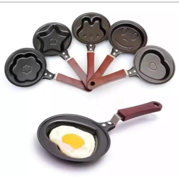 Different Shape Frying Pan Cute Mini Non Stick Egg Fry Pan Mould 12 cm 1 Piece Random Shapes