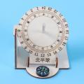 Sun clock light and shadow sundial model ancient timer children's diy assembled teaching aids time measurement teaching instrument. 