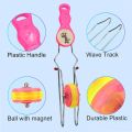 Magic Rail Twirlers Magnetic Gyro Wheel Spinning Top Toy Colorful Rainbow LED Lights Effect. 