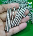 DreamsMart Pack of 10pcs 2 inch OR 3mm x 50mm Hard Tough Self Tapping Screw Nickler Pan Head Screw Drilling Metal Screw Galvanized. 