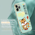 (Free Lanyard) Luxury 6D Plating Case for Samsung A21S Back Cover Spring Festival Year of the Tiger Side Pattern Soft Silicone Square Phone Cases. 