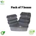 IKEA STYLE FOOD CONTAINERS, THUMB LOCK FOOD CONTAINER, STACKABLE PLASTIC STORAGE BOXES ( 4000ml, 7PC SET) Dr Izah Health Care. 