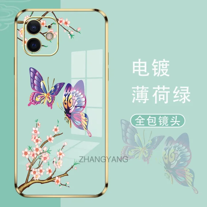 Casing%20for%20Redmi%2012C%20Phone%20Case%20Plating%20Straight%20Edge%20Silicone%20Phone%20Case%20Beautiful%20Butterfly%20Pattern%20Send%20Tassel%20Lanyard%20-%20Image%208