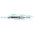 Woodworking Drill Bit Multifunctional 3/8in High Speed Steel Square Hole Accessories. 