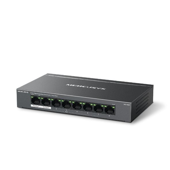 MS108GP 8-Port Gigabit Desktop Switch with PoE+ – 8× PoE+ Ports, 123W ...
