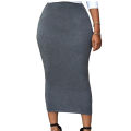 Muslim Thick Skirt Bodycon Slim High Waist Stretch Long Maxi Women Pencil Skirt. 