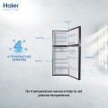 Haier 15 Cu Ft- Digital Inverter - HRF-398IFGA - HCS Technology - Digital Control Panel - Turbo Fan - 4 Temperature Sensors - Inverter Compressor - Glass Door - 10 Years Warranty. 