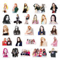 52 pieces of blackpink personality star peripheral luggage, scooter, car, laptop decorative stickers. 