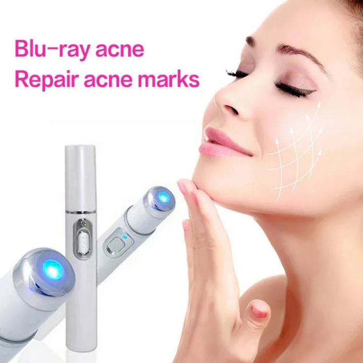 Blue Light Facial Machine Acne Wrinkle Removal Laser Pen Skin Spots Removal Anti Varicose Spider Vein Eraser Medical Treatment