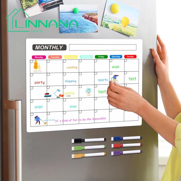 Kid Schedule Planner Versatile Magnetic Weekly Planner for Kitchen Organize Home with Erasable Message Board amp Fridge Magnet Ideal for Southeast Asian Buyers Magnetic Message Board