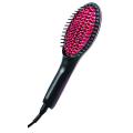 Simply Straight Ceramic Hair Straightening Brush, Black/Pink Made for Japan. 