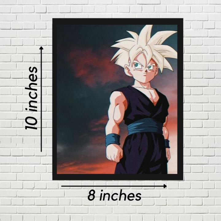 Gohan Dragon Ball Z Wall Frame Room Decor