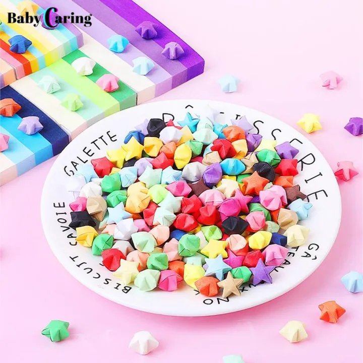 Custom Paper For Star Note Folded Star Notes 100pcs Colorful Diy Origami Paper Stars Kit Handmade ...