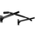 Body Press Wall mounted Pull up Bar/ Chin Up Rod - 3 Grips Heavy Duty Pull Up and Chin Up Bar for Home Exercise Fully Steel with Rubber Handles. 