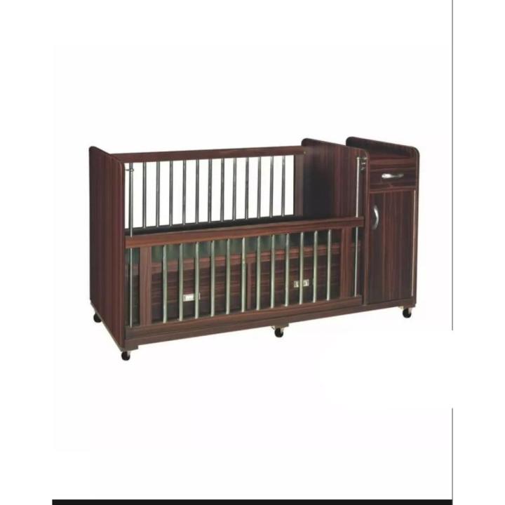 Baby Bed, Baby Cot, Large Wooden Sheet, Baby Cot With Side Cupboard, Customize baby bed, kids bed, New Arrival 2024.