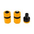 Tolsen 3pc Hose Connector Set -2 Universal Hose Connectors 1/2 inch,1 Tap Adaptor. 