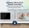 BabySense 5" HD Split-Screen Baby Monitor Video Baby Monitor with Camera HD S2. 