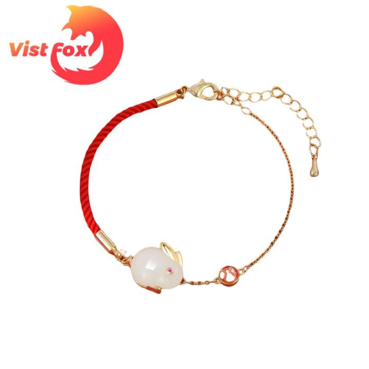 Vist Fox Bunny Bracelet Festive Women Zodiac Rabbit Pendant Bracelet Fashion Jewelry