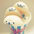 White Seal Stress Relieve Squishy Squeeze Healing Toy Adult Kids. 