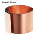 Copper Sheet Roll, Metal Foil Plate 1000mm x 50mm x 0.1mm 2Pcs. 
