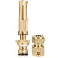 High Pressure Hose Nozzle Adjustable Garden Sprayer Power Spray Nozzle Brass Water Hose Nozzles for Garden. 