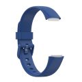 For Fitbit Luxe Silicone Color Buckle Watch Band, Size:S(White). 