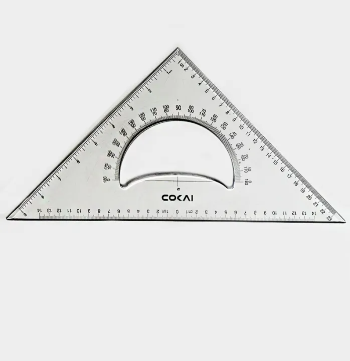 Cokai%20KJ-1135%20Set%20Square%202-Piece%20Set%20-%2035%20cm%20with%203mm%20Thickness,%20Isosceles%20Triangle%20Ruler%20&%20Acute%20Triangle%20Ruler%20with%20French%20Curve%20-%20Image%204