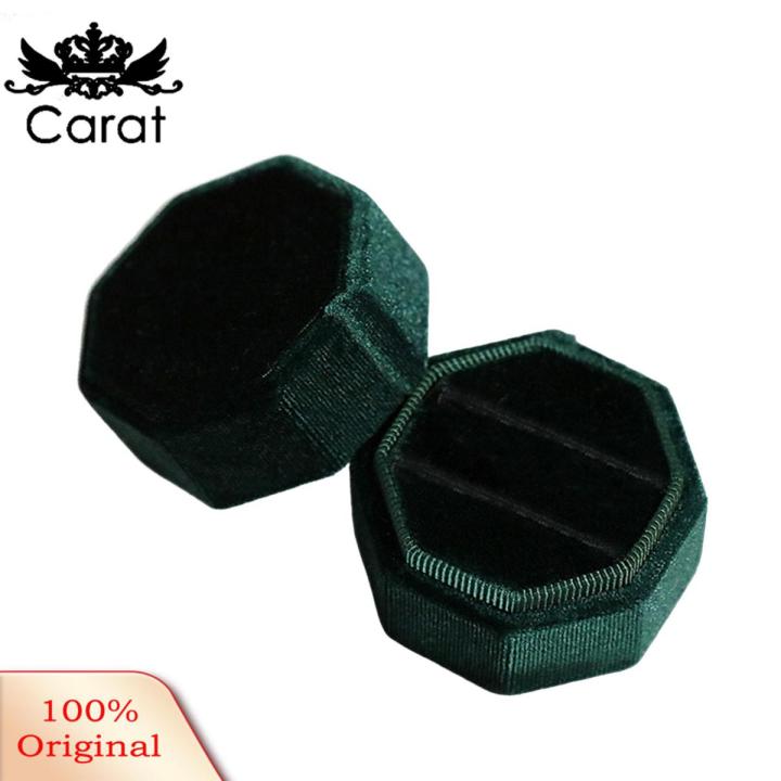 Carat Ring Box Elegant Couple Rings Box Dressing Table Jewelry Organizer