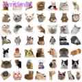 Amamia Stationery Stickers Cute Cartoon Cat Stickers Water Bottle DIY Phone Stickers. 