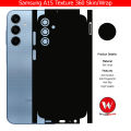 Samsung Galaxy A15 Skin/Wrap 360 Protection Sheet/ Carbon fiber/ Matte/ Transparent/ Lamination Back And Sides Included Camera Skin. 