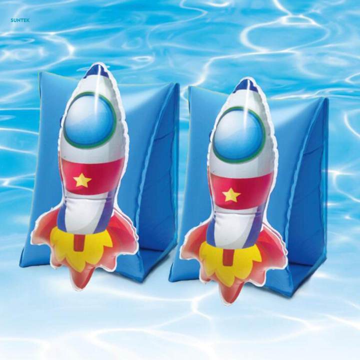 Arm Inflatable Swimming Arm Rings 1 Pair Funny Buoy Floater Sleeves Swimming Arm Floats for