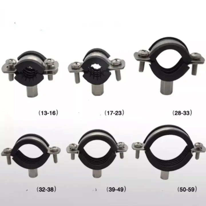 13-59mm%20Female%20Stainless%20Steel%20Pipe%20Clamp%20Bracket%20Support%20Hanger%20Fixed%20Plumbing%20Water%20-%20Image%202