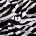 Faux Fur Zebra Print Throw Blanket For Bedding. 