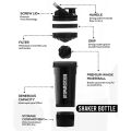 Fitness Sports Classic Protein Mixer Shaker Bottle | Protein Shaker Bottle, Protein Shaker Bottle for Gym | Fitness Shaker Bottle, Water Bottle, Multi-Purpose Bottle, Leak Proof Drinkware. 