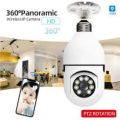 V380 Pro New Bulb E27 IP Camera Outdoor Security Protection WiFi 2MP Waterproof Full Color Night Vision Two Way Video Phone App. 