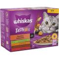 Whiskas 1+ Cat Food TASTY MIX Country Collection in Gravy 12 Sachets Box- (12X85GM). 
