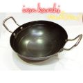 Iron Karahi-wok Black-Iron - Original Handmade Loha Iron Lokhand Karahi with iron Handle Trending Item. 