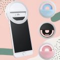 Rechargeable Mini LED Selfie Ring Light Fill Light Phone Flash led light for selfie. 